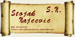 Stojak Najčević vizit kartica